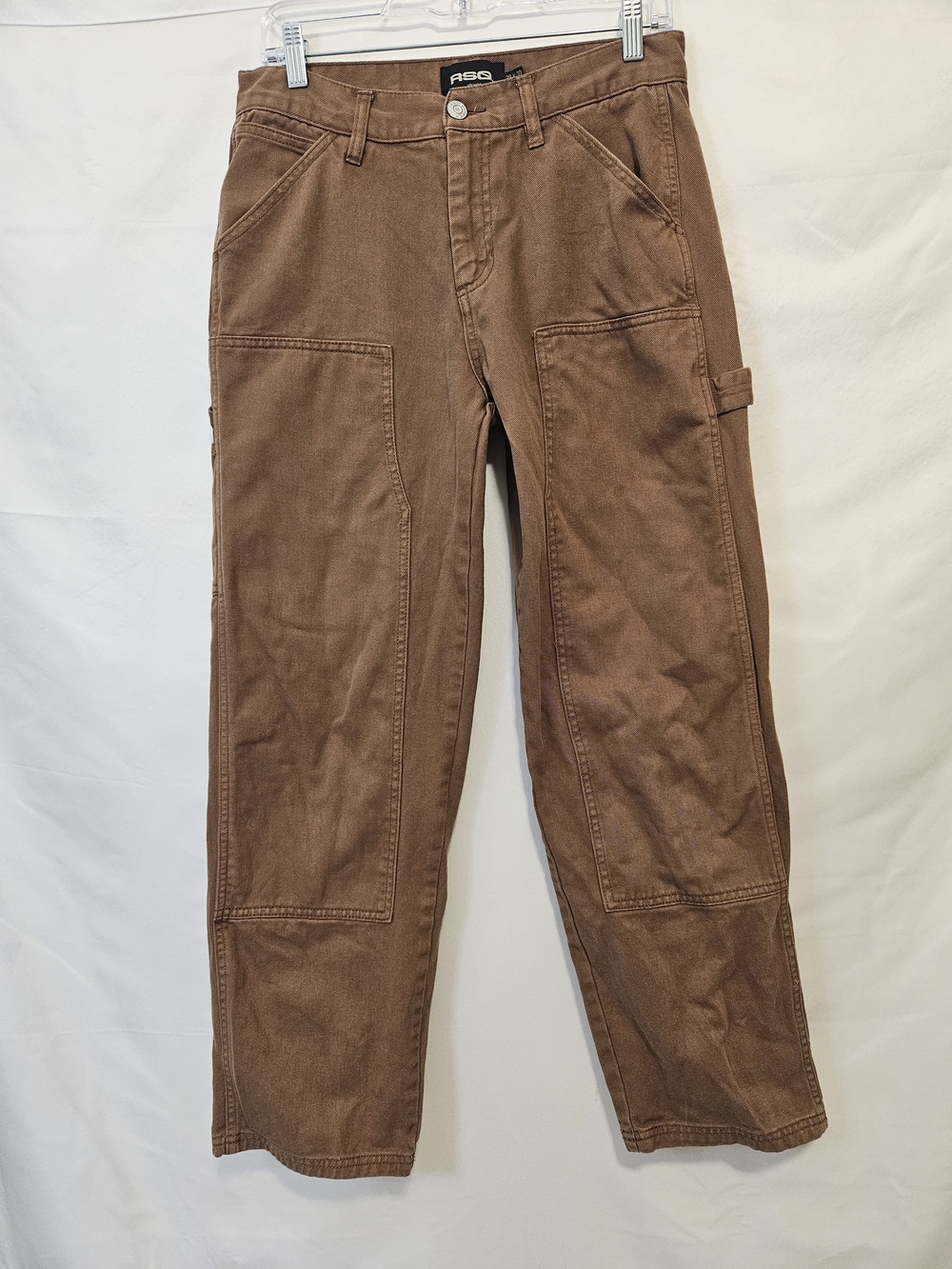 RSQ Brown Straight Utility Double Knee Jeans Workwear Outdoor Gorpcore